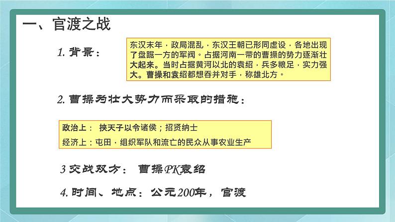 部编版历史与社会第三单元秦汉时期统一多民族的建立和统一第十六课《三国鼎立》课件第4页