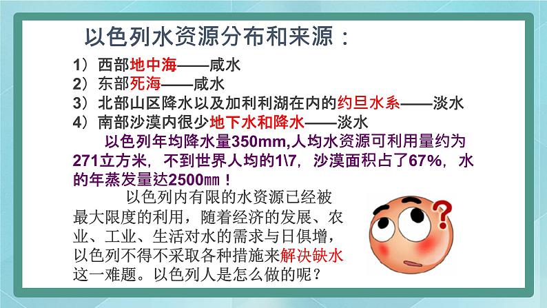 人教版（人文与地理）上册初中历史与社会第三单元各具特色的区域生活第五课《干旱的宝地》课件08