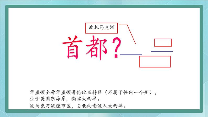 人教版（人文与地理）上册初中历史与社会第四单元不同类型的城市第一课《美国的政治心脏：华盛顿》课件03