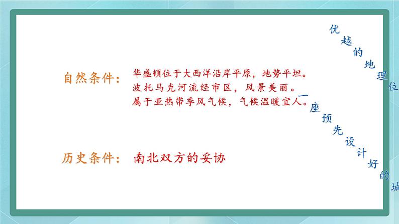 人教版（人文与地理）上册初中历史与社会第四单元不同类型的城市第一课《美国的政治心脏：华盛顿》课件07