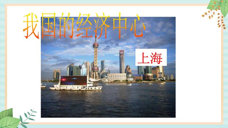 人教版初中历史与社会下册《我国的经济中心上海》课件02