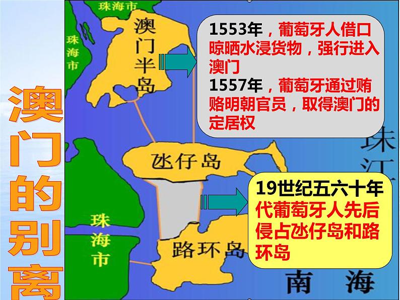 2022-2023学年八年级历史下册人教版课件：第13课 香港和澳门的回归05