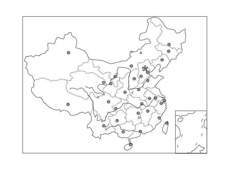 中国空白地图 课件第3页