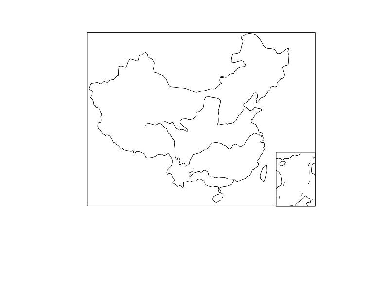 中国空白地图 课件第4页