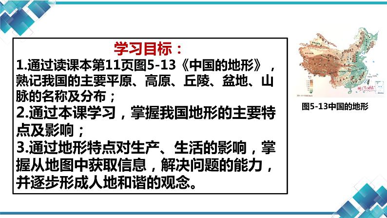 人教版七年级历史与社会第五单元第二课第一课时复杂多样的地形第3页