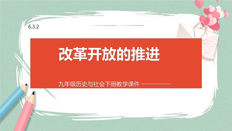 6.3.2 改革开放的推进 课件第1页