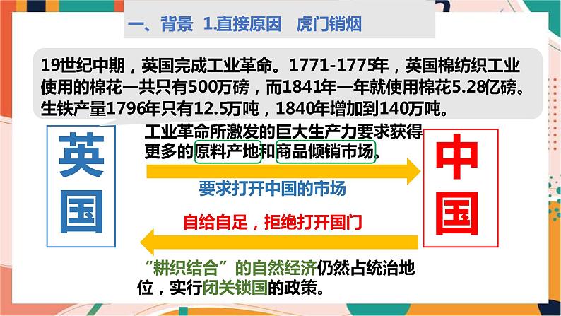 第八单元第一课第一框 鸦片战争的烽烟 课件+教案03