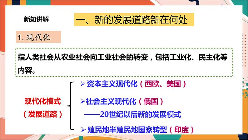 九上综合探究二 历史地认识多样的发展道路 课件+教案+导学案03