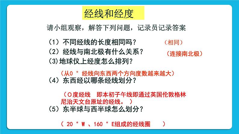 综合探究二 从地球仪上看世界 课件08