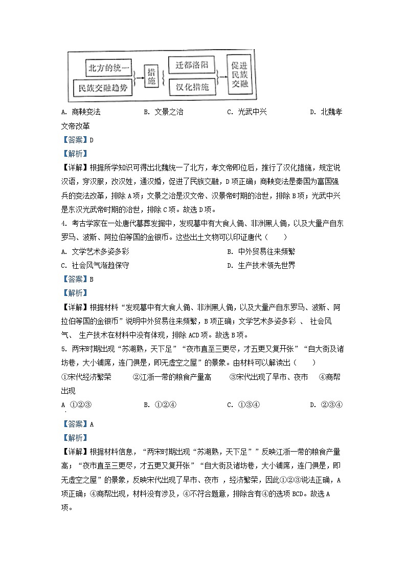 2022年四川省广元市中考历史真题（解析版）第2页
