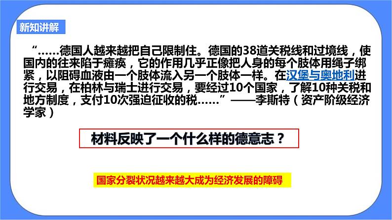 第七单元第三课资本主义的扩展第一目德国统一PPT课件第4页