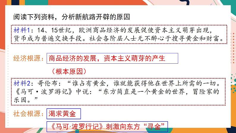 人教版(新课标)八下历史与社会第六单元第二课连通世界的新航路课件PPT第5页