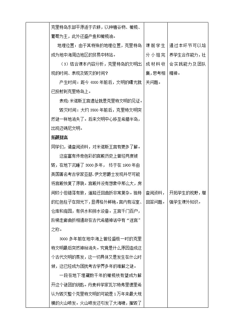 8.2《早期文明区域》第2课时教学设计第2页