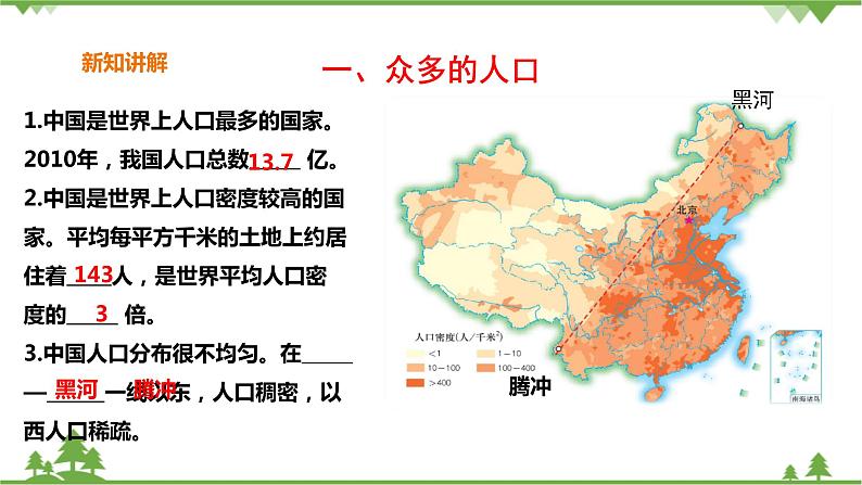 5.1国土与人民第3课时《众多的人口、多民族的大家庭》教学设计+课件+试卷04