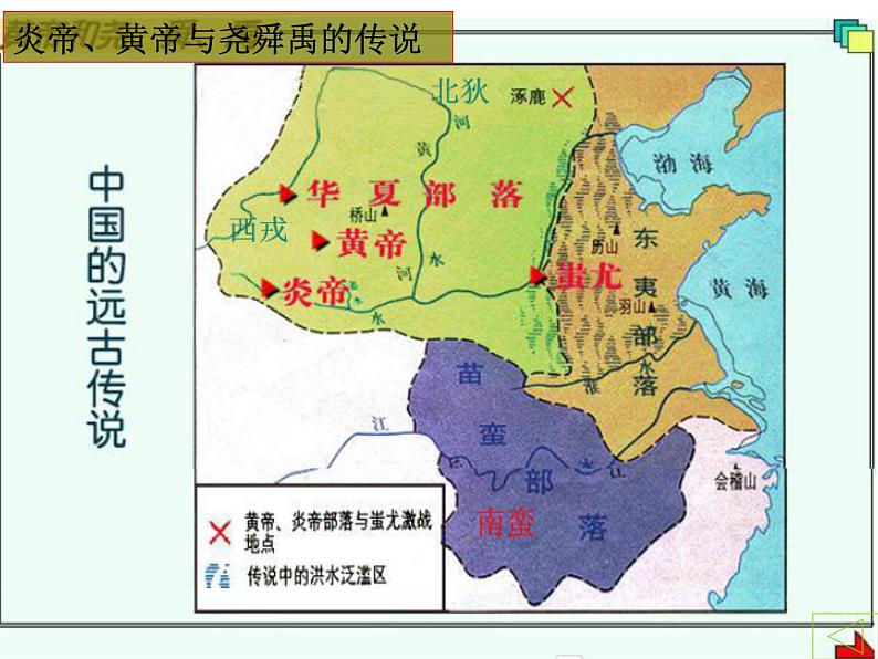 人教版2020-2021学年七年级历史与社会下册8.3.2炎帝黄帝与尧舜禹课件（共18张PPT）第3页