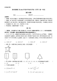 2021年贵州省铜仁市中考数学真题 (word版+无答案)