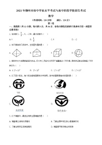 2021年广西柳州市中考数学真题试卷及答案（原卷+解析卷）