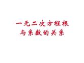 1.3一元二次方程根与系数关系-苏科版九年级数学上册课件