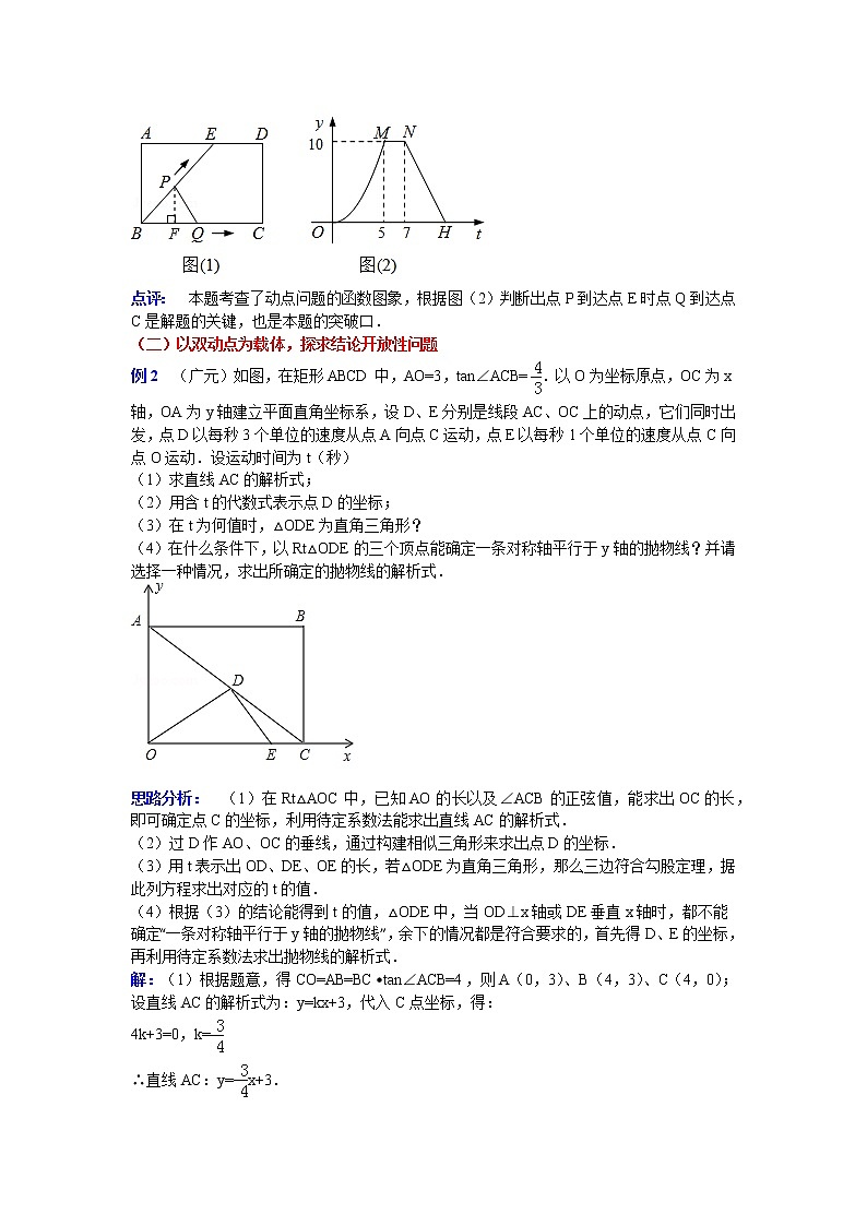 中考数学复习专题讲座十一  动点型问题（一）03
