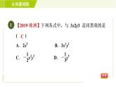 人教版七年级上册数学习题课件 第2章 2.2.1目标一 合并同类项