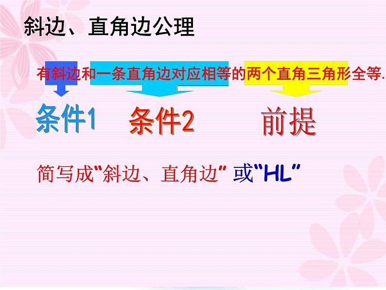 沪教版数学八上19.7《直角三角形全等的判定》公开课课件第7页