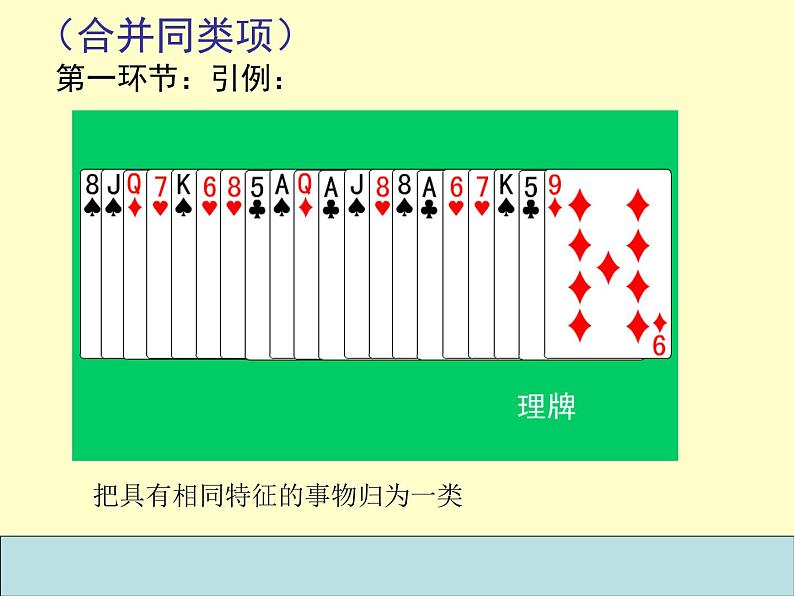 沪教版数学七上课件9.5 合并同类项1课件第2页