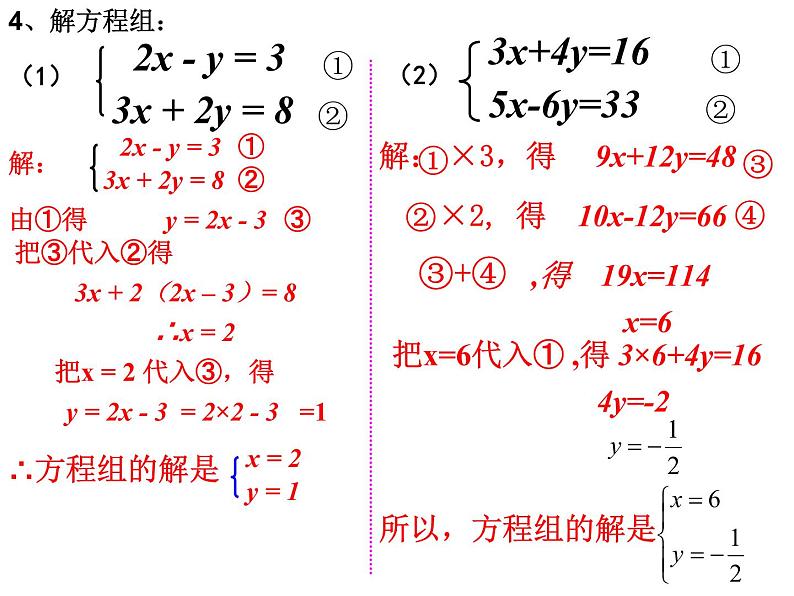 第5章 二元一次方程组复习-北师大版八年级数学上册课件第5页