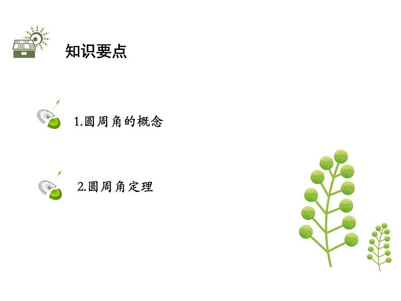 2.4 第1课时 圆周角的概念与性质-2020秋苏科版九年级数学上册课件(共19张PPT)第2页