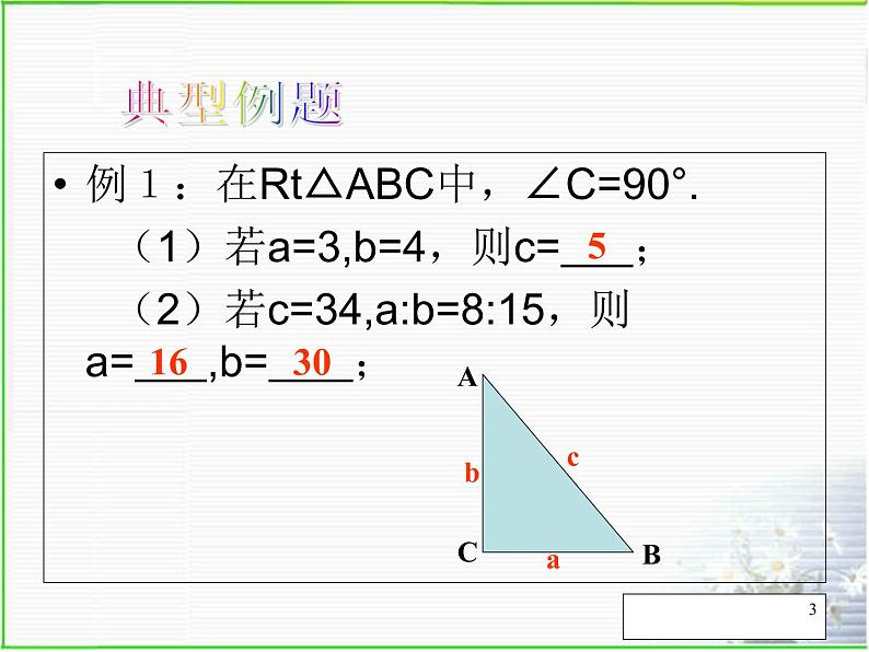 第1章勾股定理复习-北师大版八年级数学上册课件第3页