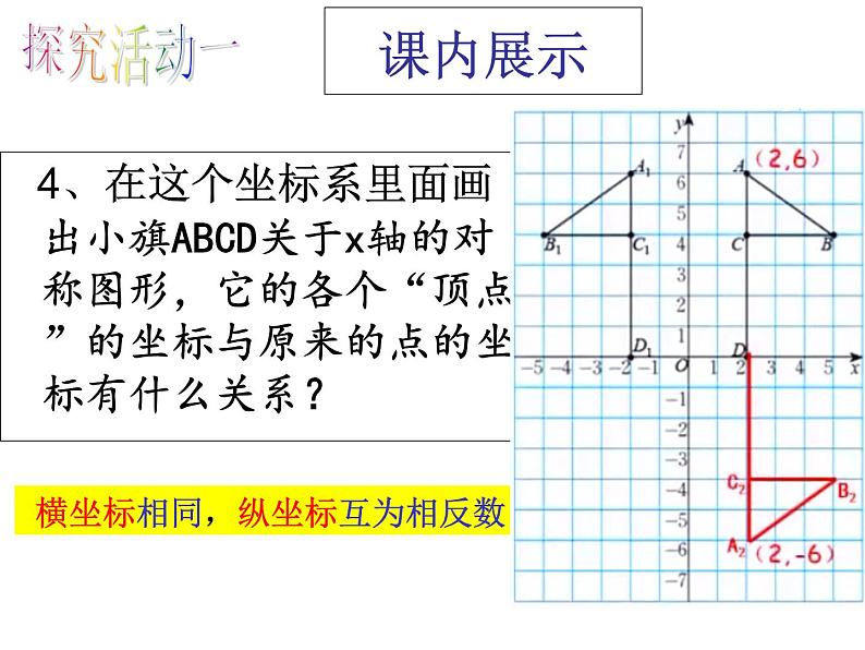 3.3轴对称与坐标变化-北师大版八年级数学上册课件07