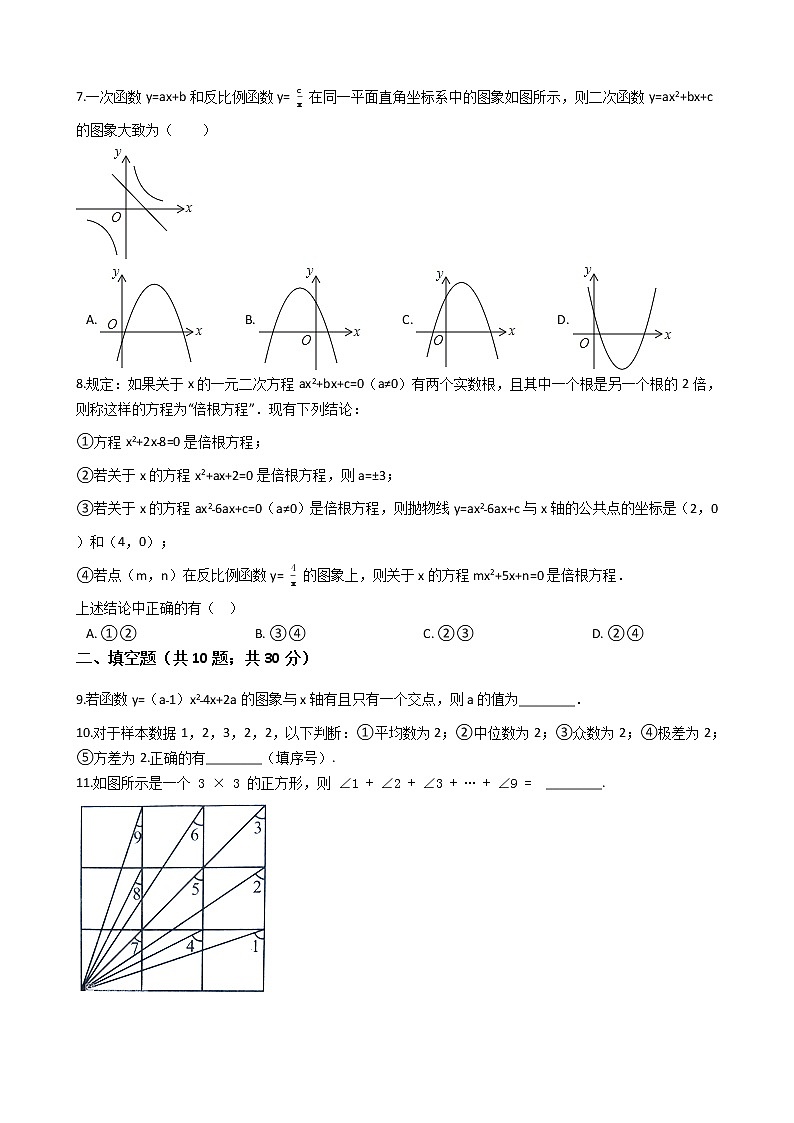 湖北省黄冈市中考数学模拟试题（3）第2页