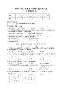 河南省新蔡县2020-2021学年七年级下学期期末考试数学试题（A卷）（word版 含答案）