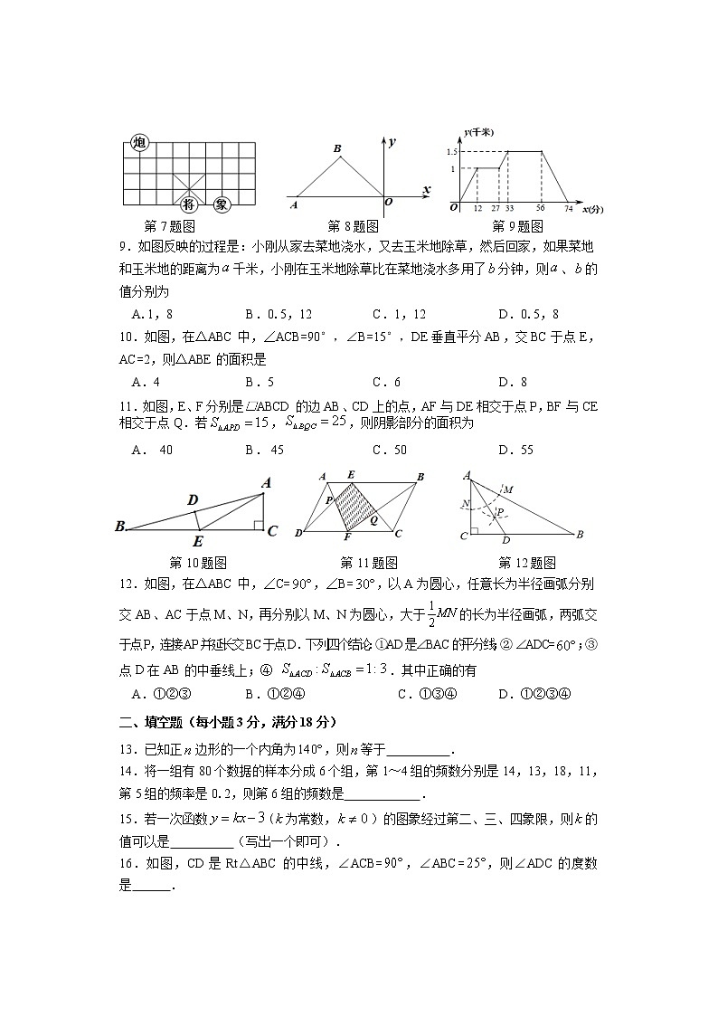 湖南省娄底市娄星区2020-2021学年八年级下学期期末考试数学试题（word版 含答案）02