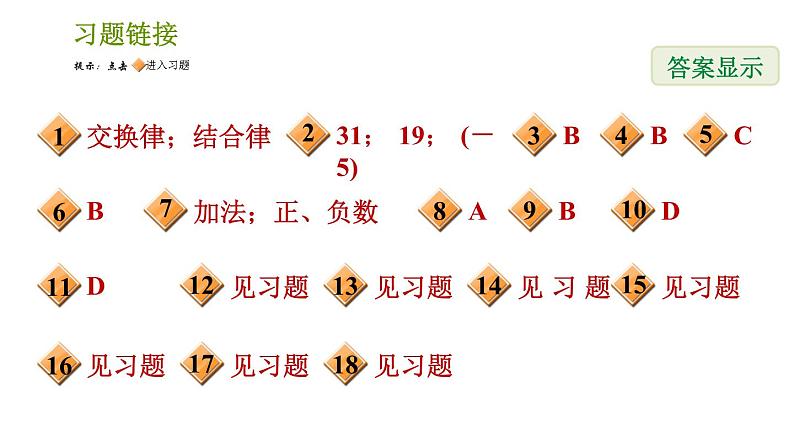 北师版七年级上册数学课件 第2章 2.4.2 有理数加法的运算律02