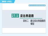 冀教版九年级上册数学习题课件 第27章 27.1目标二　建立反比例函数的模型