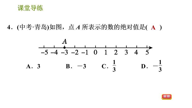 北师版七年级上册数学课件 第2章 2.3 绝对值 练习二 绝对值第6页