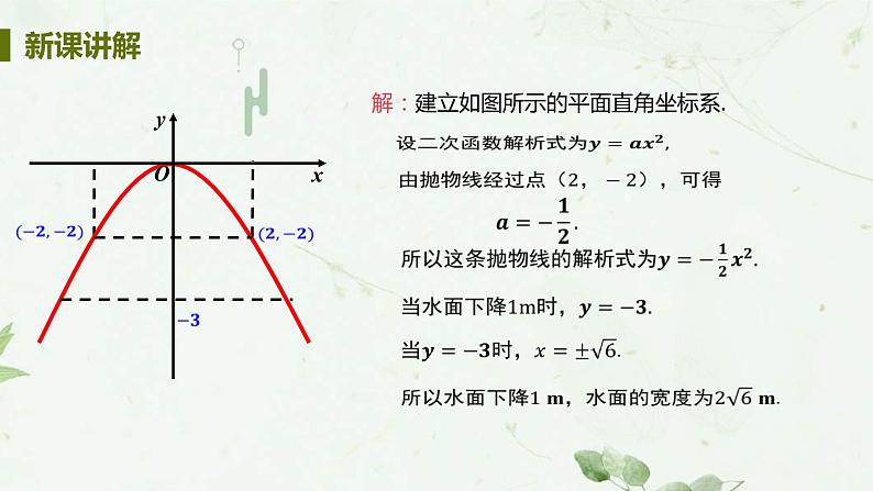 22.3课时3 抛物线形的实际问题 课件-2021-2022学年人教版九年级数学上册第6页