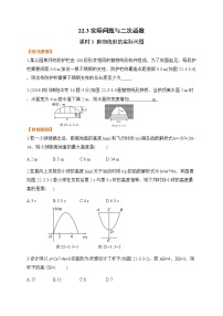 人教版九年级上册22.3 实际问题与二次函数课后作业题