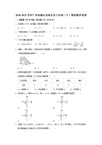 广东省湛江市坡头区2020-2021学年八年级下学期期末数学试卷（word版 含答案）