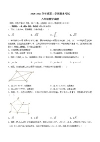 江西省赣州市章贡区2020-2021学年八年级下学期期末数学试题（word版 含答案）