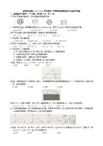 山东省济南市历城区2020-2021学年七年级下学期期末考试数学试卷(Word，无答案)