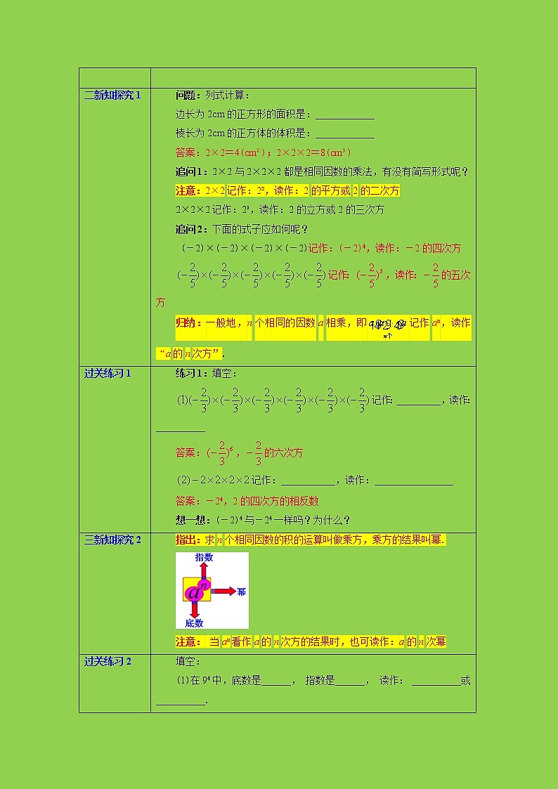 1.5.1 乘方（1）课件+教案+课后练习题02