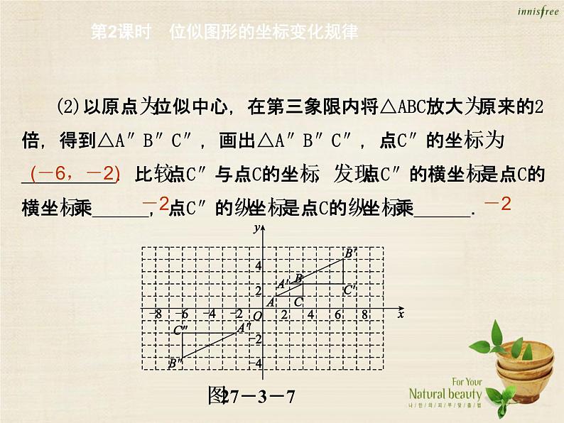 九年级数学下册 27.3 位似图形的坐标变化规律（第2课时）课件 （新版）新人教版05