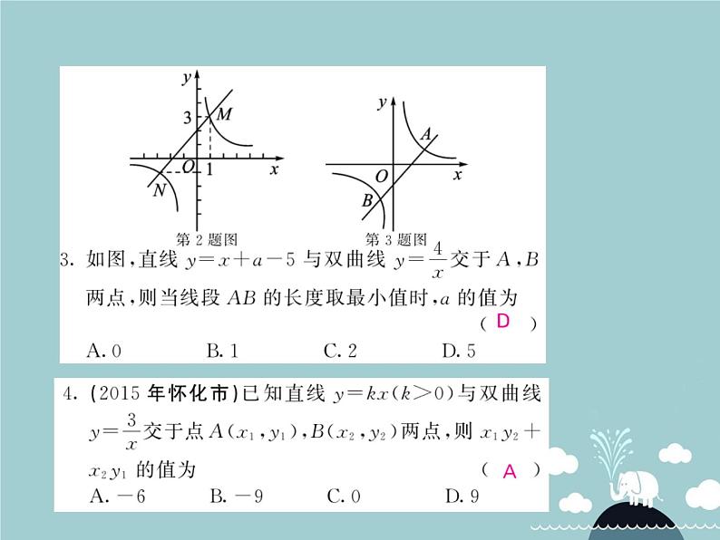 九年级数学下册 第二十六章 反比例函数与一次函数的综合应用（第1课时）课件 （新版）新人教版03