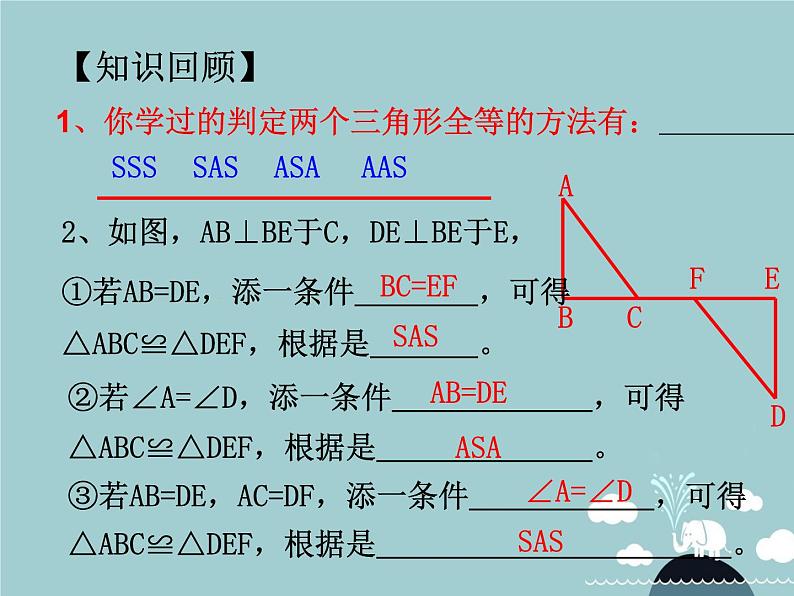 八年级数学上册 12.2 全等三角形的判定课件4（新版）新人教版03