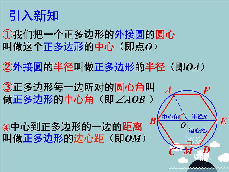 【新课标教案】九年级数学上册 24.3 正多边形和圆（第1课时）课件 （新版）新人教版06