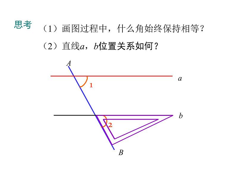 人教版数学七年级下册平行线的判定课件第6页