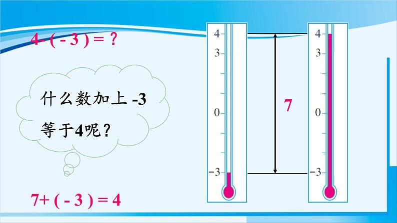 北师大版七年级数学上册 第二章 有理数及其运算  2.5 有理数的减法 课件05