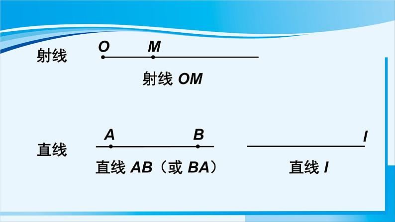 北师大版七年级数学上册 第四章 基本平面图形  4.1 线段、射线、直线 课件08