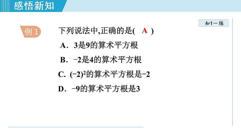 北师大版八年级数学上册   2.2.1   算术平方根 课件05